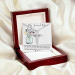 Mom Necklace, Bonus Mom Necklace Gift For Stepmom Necklace Mother's Day CZ Cross Necklace