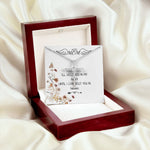 Mom Necklace - I'll Hold You In My Heart Mother's Day Gift Mother's Day CZ Cross Necklace