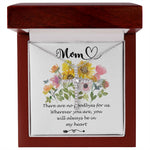 Mother Necklace - You Will Always Be In My Heart - Mother's Day Necklace Mother's Day CZ Cross Necklace