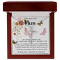 Mom Necklace Gift - To My Mom - Twists & Turns Gift Set Mom Necklace Mother's Day CZ Cross Necklace