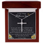 To My Future Mother In Law, Wedding For Her Mother's Gift Necklace Mother's Day CZ Cross Necklace