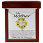 Mom Necklace, To My Mother Necklace Gift For Mom, Mother's Day Necklace From Daughter Son Mother's Day CZ Cross Necklace