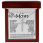 Mom Necklace -To My Mom - I Need To Say I Love You, Mom... I Do - Mother's Day Gift Mother's Day CZ Cross Necklace