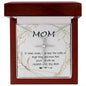 Mom Necklace - Love You Always And Forever Mother's Day Gift Mother's Day CZ Cross Necklace