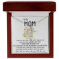 Mom Necklace Gift - To My Mom Necklace - Thank You For Giving Me The Best Things In Life Mother's Day CZ Cross Necklace