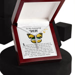 Mom Necklace Gift - To My Amazing Mom - From Son - Beautiful Gift Set Mom Necklace Mother's Day CZ Cross Necklace