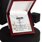 Mom Necklace Gift - Love You Always And Forever - Mother's Day Gift Mother's Day CZ Cross Necklace