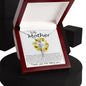 Mom Necklace, To My Mother Necklace Gift For Mom, Mother's Day Necklace From Daughter Son Mother's Day CZ Cross Necklace
