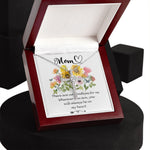 Mother Necklace - You Will Always Be In My Heart - Mother's Day Necklace Mother's Day CZ Cross Necklace