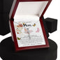 Mom Necklace Gift - To My Mom - Twists & Turns Gift Set Mom Necklace Mother's Day CZ Cross Necklace