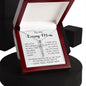 To My Loving Mom - Your Warmth Gve Me Comfort Mother's Day Gift Necklace Form Son Mother's Day CZ Cross Necklace
