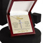 To My Loving Mom Necklace You Are Important To Me Gift For Her Mother's Day Mother's Day Necklace Mother's Day CZ Cross Necklace