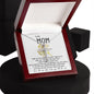 Mom Necklace Gift - To My Mom Necklace - Thank You For Giving Me The Best Things In Life Mother's Day CZ Cross Necklace