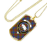 Bethune Scottish Clan Tartan Military Necklace, Tartan Military Dog Tag Necklace Jewelry, Personalized Dog Tag, Custom Military Dog Tags, Personalized Dog Tags For Humans
