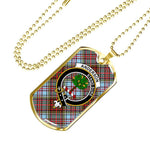 Anderson Ancient Scottish Clan Tartan Military Necklace, Tartan Military Dog Tag Necklace Jewelry, Personalized Dog Tag, Custom Military Dog Tags, Personalized Dog Tags For Humans