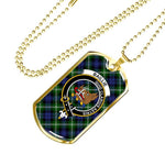 Baillie Modern Scottish Clan Tartan Military Necklace, Tartan Military Dog Tag Necklace Jewelry, Personalized Dog Tag, Custom Military Dog Tags, Personalized Dog Tags For Humans