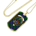 Blair Scottish Clan Tartan Military Necklace, Tartan Military Dog Tag Necklace Jewelry, Personalized Dog Tag, Custom Military Dog Tags, Personalized Dog Tags For Humans
