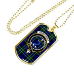 Arbuthnot Scottish Clan Tartan Military Necklace, Tartan Military Dog Tag Necklace Jewelry, Personalized Dog Tag, Custom Military Dog Tags, Personalized Dog Tags For Humans