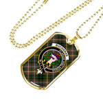 Buchanan Hunting Scottish Clan Tartan Military Necklace, Tartan Military Dog Tag Necklace Jewelry, Personalized Dog Tag, Custom Military Dog Tags, Personalized Dog Tags For Humans