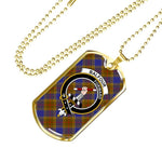 Balfour Modern Scottish Clan Tartan Military Necklace, Tartan Military Dog Tag Necklace Jewelry, Personalized Dog Tag, Custom Military Dog Tags, Personalized Dog Tags For Humans