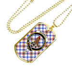 Boswell Modern Scottish Clan Tartan Military Necklace, Tartan Military Dog Tag Necklace Jewelry, Personalized Dog Tag, Custom Military Dog Tags, Personalized Dog Tags For Humans