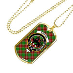 Baxter Scottish Clan Tartan Military Necklace, Tartan Military Dog Tag Necklace Jewelry, Personalized Dog Tag, Custom Military Dog Tags, Personalized Dog Tags For Humans