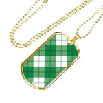 Bias Plaid Scottish Clan Tartan Military Necklace, Tartan Military Dog Tag Necklace Jewelry, Personalized Dog Tag, Custom Military Dog Tags, Personalized Dog Tags For Humans