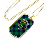Abercrombie Plaid Scottish Clan Tartan Military Necklace, Tartan Military Dog Tag Necklace Jewelry, Personalized Dog Tag, Custom Military Dog Tags, Personalized Dog Tags For Humans