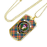 Buchanan Ancient Scottish Clan Tartan Military Necklace, Tartan Military Dog Tag Necklace Jewelry, Personalized Dog Tag, Custom Military Dog Tags, Personalized Dog Tags For Humans