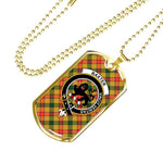 Baxter Modern Scottish Clan Tartan Military Necklace, Tartan Military Dog Tag Necklace Jewelry, Personalized Dog Tag, Custom Military Dog Tags, Personalized Dog Tags For Humans
