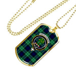 Abercrombie Scottish Clan Tartan Military Necklace, Tartan Military Dog Tag Necklace Jewelry, Personalized Dog Tag, Custom Military Dog Tags, Personalized Dog Tags For Humans