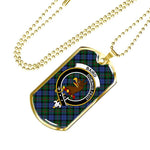 Baird Scottish Clan Tartan Military Necklace, Tartan Military Dog Tag Necklace Jewelry, Personalized Dog Tag, Custom Military Dog Tags, Personalized Dog Tags For Humans