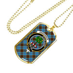 Anderson Scottish Clan Tartan Military Necklace, Tartan Military Dog Tag Necklace Jewelry, Personalized Dog Tag, Custom Military Dog Tags, Personalized Dog Tags For Humans