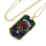 Armstrong Modern Scottish Clan Tartan Military Necklace, Tartan Military Dog Tag Necklace Jewelry, Personalized Dog Tag, Custom Military Dog Tags, Personalized Dog Tags For Humans