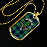Abercrombie Scottish Clan Tartan Military Necklace, Tartan Military Dog Tag Necklace Jewelry, Personalized Dog Tag, Custom Military Dog Tags, Personalized Dog Tags For Humans