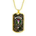 Buchanan Hunting Scottish Clan Tartan Military Necklace, Tartan Military Dog Tag Necklace Jewelry, Personalized Dog Tag, Custom Military Dog Tags, Personalized Dog Tags For Humans