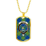 Barclay Hunting Ancient Scottish Clan Tartan Military Necklace, Tartan Military Dog Tag Necklace Jewelry, Personalized Dog Tag, Custom Military Dog Tags, Personalized Dog Tags For Humans