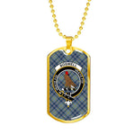 Boswell Scottish Clan Tartan Military Necklace, Tartan Military Dog Tag Necklace Jewelry, Personalized Dog Tag, Custom Military Dog Tags, Personalized Dog Tags For Humans
