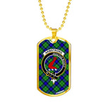 Armstrong Scottish Clan Tartan Military Necklace, Tartan Military Dog Tag Necklace Jewelry, Personalized Dog Tag, Custom Military Dog Tags, Personalized Dog Tags For Humans