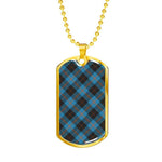 Angus Ancient Scottish Clan Tartan Military Necklace, Tartan Military Dog Tag Necklace Jewelry, Personalized Dog Tag, Custom Military Dog Tags, Personalized Dog Tags For Humans