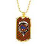 Bruce Scottish Clan Tartan Military Necklace, Tartan Military Dog Tag Necklace Jewelry, Personalized Dog Tag, Custom Military Dog Tags, Personalized Dog Tags For Humans