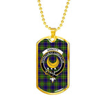 Arnott Scottish Clan Tartan Military Necklace, Tartan Military Dog Tag Necklace Jewelry, Personalized Dog Tag, Custom Military Dog Tags, Personalized Dog Tags For Humans