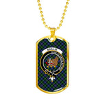 Baillie Hunting Scottish Clan Tartan Military Necklace, Tartan Military Dog Tag Necklace Jewelry, Personalized Dog Tag, Custom Military Dog Tags, Personalized Dog Tags For Humans