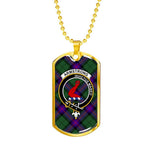 Armstrong Modern Scottish Clan Tartan Military Necklace, Tartan Military Dog Tag Necklace Jewelry, Personalized Dog Tag, Custom Military Dog Tags, Personalized Dog Tags For Humans