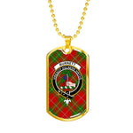 Burnett Ancient Scottish Clan Tartan Military Necklace, Tartan Military Dog Tag Necklace Jewelry, Personalized Dog Tag, Custom Military Dog Tags, Personalized Dog Tags For Humans
