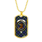Baird Modern Scottish Clan Tartan Military Necklace, Tartan Military Dog Tag Necklace Jewelry, Personalized Dog Tag, Custom Military Dog Tags, Personalized Dog Tags For Humans