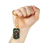 Brodie Scottish Clan Tartan Military Necklace, Tartan Military Dog Tag Necklace Jewelry, Personalized Dog Tag, Custom Military Dog Tags, Personalized Dog Tags For Humans