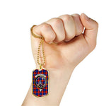 Anstruther Scottish Clan Tartan Military Necklace, Tartan Military Dog Tag Necklace Jewelry, Personalized Dog Tag, Custom Military Dog Tags, Personalized Dog Tags For Humans