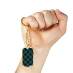 Alexander Scottish Clan Tartan Military Necklace, Tartan Military Dog Tag Necklace Jewelry, Personalized Dog Tag, Custom Military Dog Tags, Personalized Dog Tags For Humans