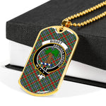 Bisset Scottish Clan Tartan Military Necklace, Tartan Military Dog Tag Necklace Jewelry, Personalized Dog Tag, Custom Military Dog Tags, Personalized Dog Tags For Humans